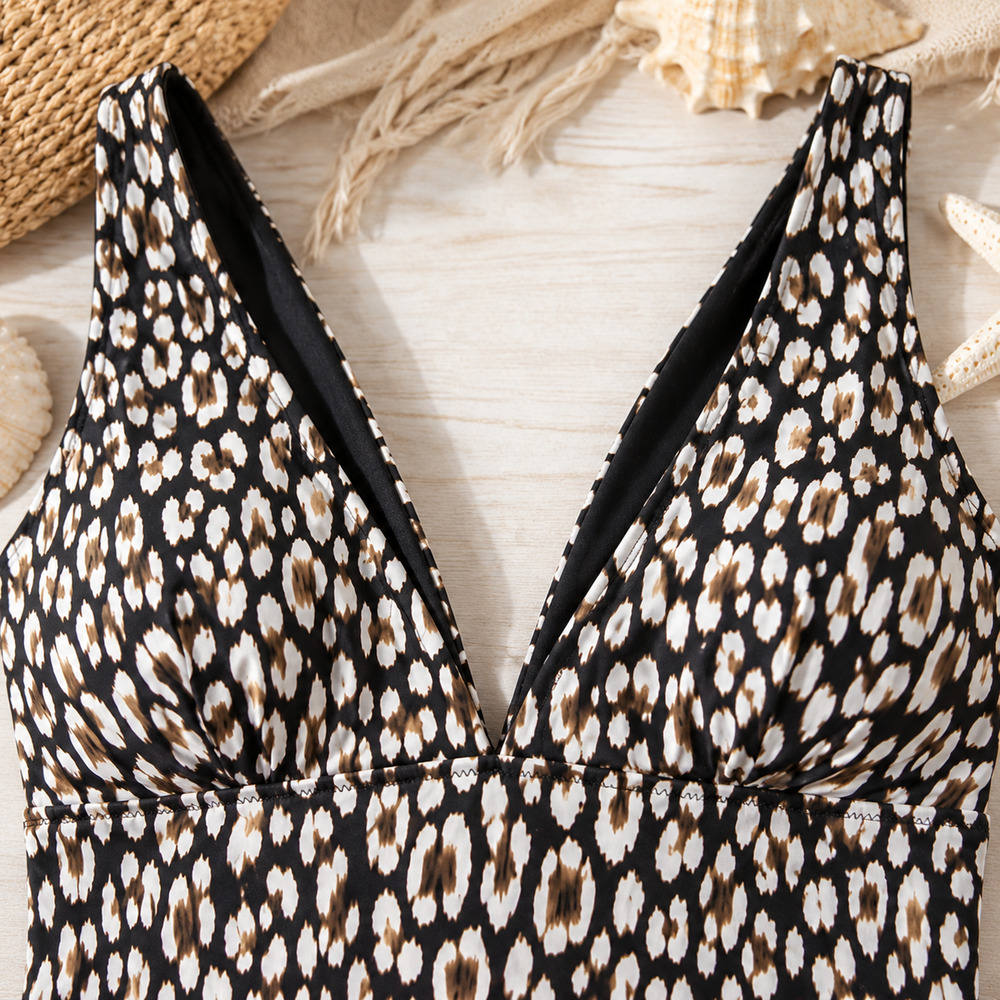 NWT Tommy Bahama Palm Modern Safari Cat One Piece Swimsuit 10 $110 - Picture 4 of 6